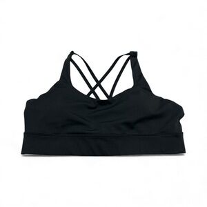 Elegant Black Strappy Sports Bra.Sz/XL
